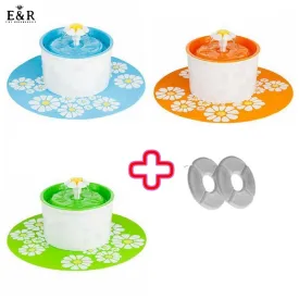 1.6L 3 Colors Automatic Cat Water Fountain For Pets