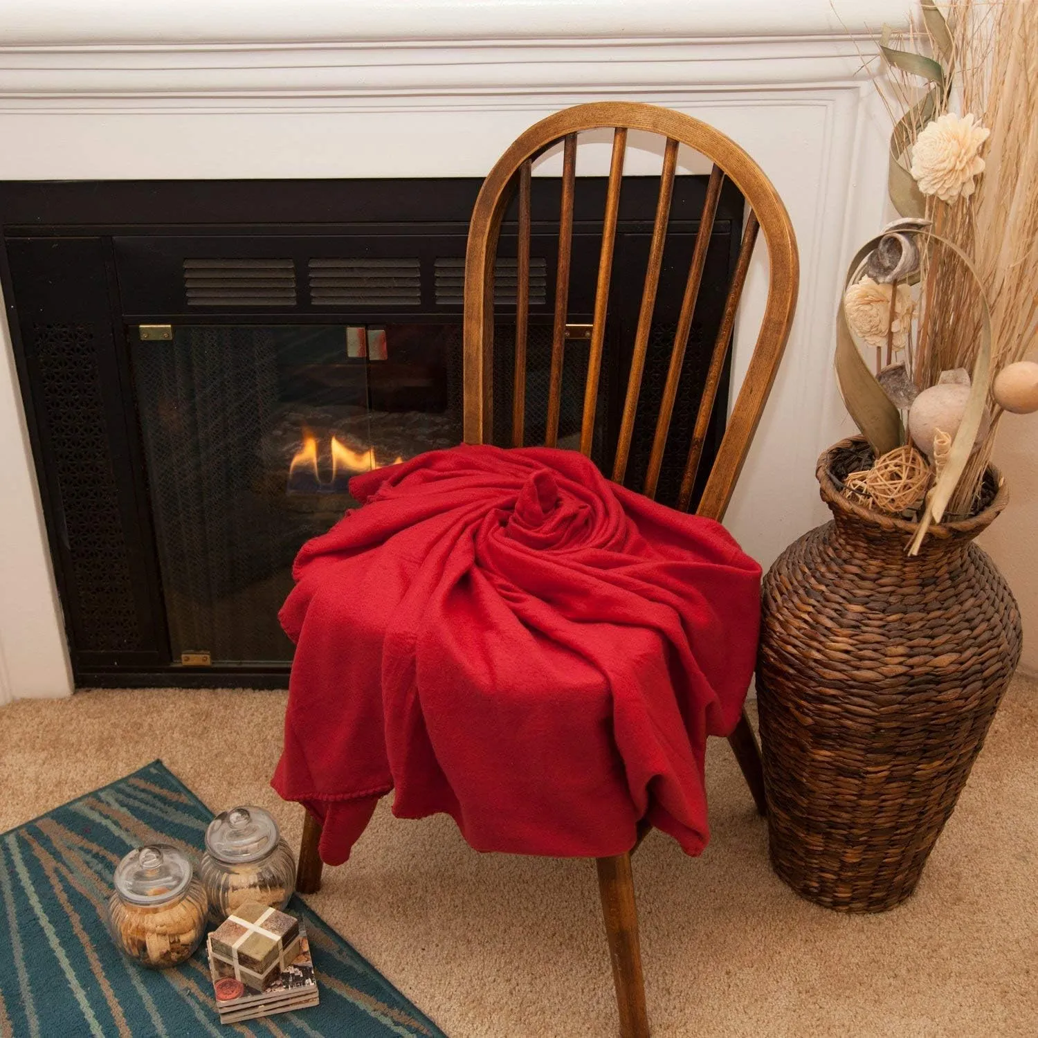 50x60 Throw Blankets, Ultra Soft Hypoallergenic Fleece Throw Blanket for Livingroom, Couch, Chair, Bed
