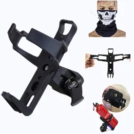 Adjustable Universal Bicycle Water Bottle Cage- Bike Water Bottle Holder No Screws - Mountain Bicycle Drink Holder - 360 Degree Spin Bike Water Bottle Holder- Water Bottle Cage Clamp for Kids Bike