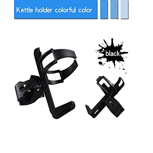 Adjustable Universal Bicycle Water Bottle Cage- Bike Water Bottle Holder No Screws - Mountain Bicycle Drink Holder - 360 Degree Spin Bike Water Bottle Holder- Water Bottle Cage Clamp for Kids Bike