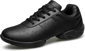 BAXINIER Girls White Cheerleading Dance Shoes Athletic Training Tennis Breathable Youth Competition Cheer Sneakers