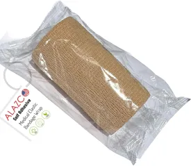 Beige Self Adhesive Flexible Bandage Wrap Stretch Roll Athletic Tape Wrist Ankle Hand Leg Medical Grade Sports Compression Lymphedema Individually Wrapped Sprains Support First Aid Pets Cat Dog