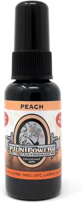 BluntPower (Peach, 1 Pack) Concentrated Odor Eliminator & Diffuser Oil - Room Deodorizer, Odor Eliminator, Air Freshener - Premium Oil Based Air Freshener