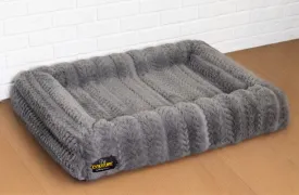 Charcoal Plume Pet Bed