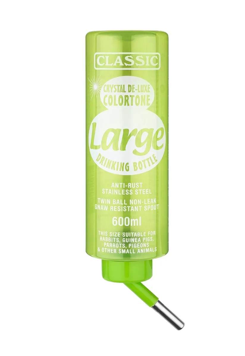Classic Colortone Small Pet Water Bottle Large 600ml