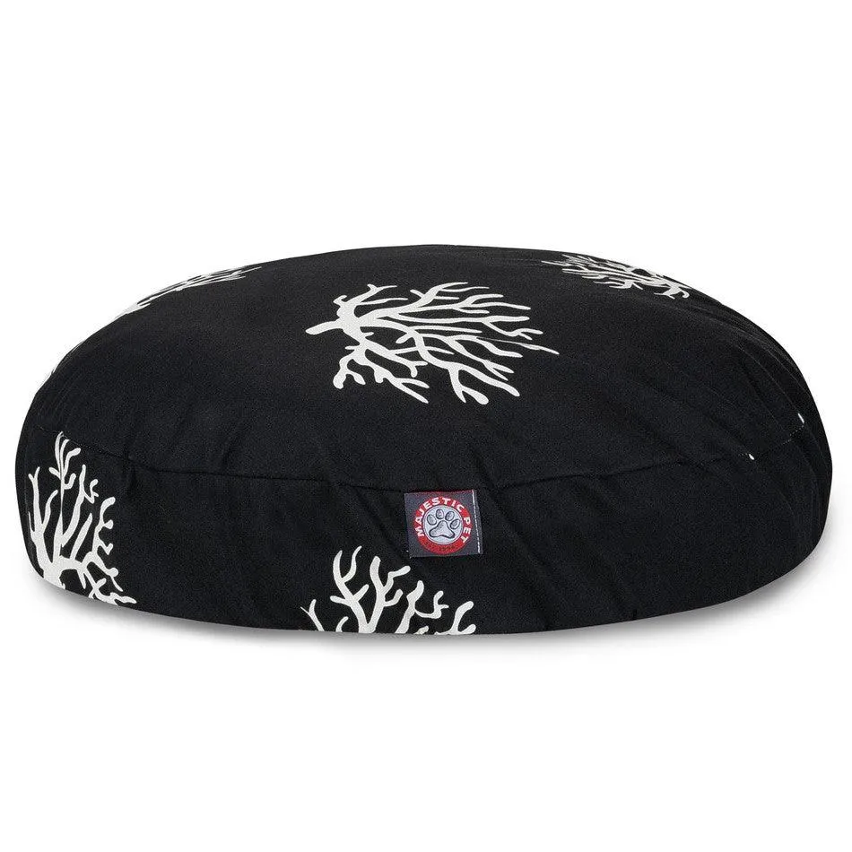 Coral Round Dog Bed