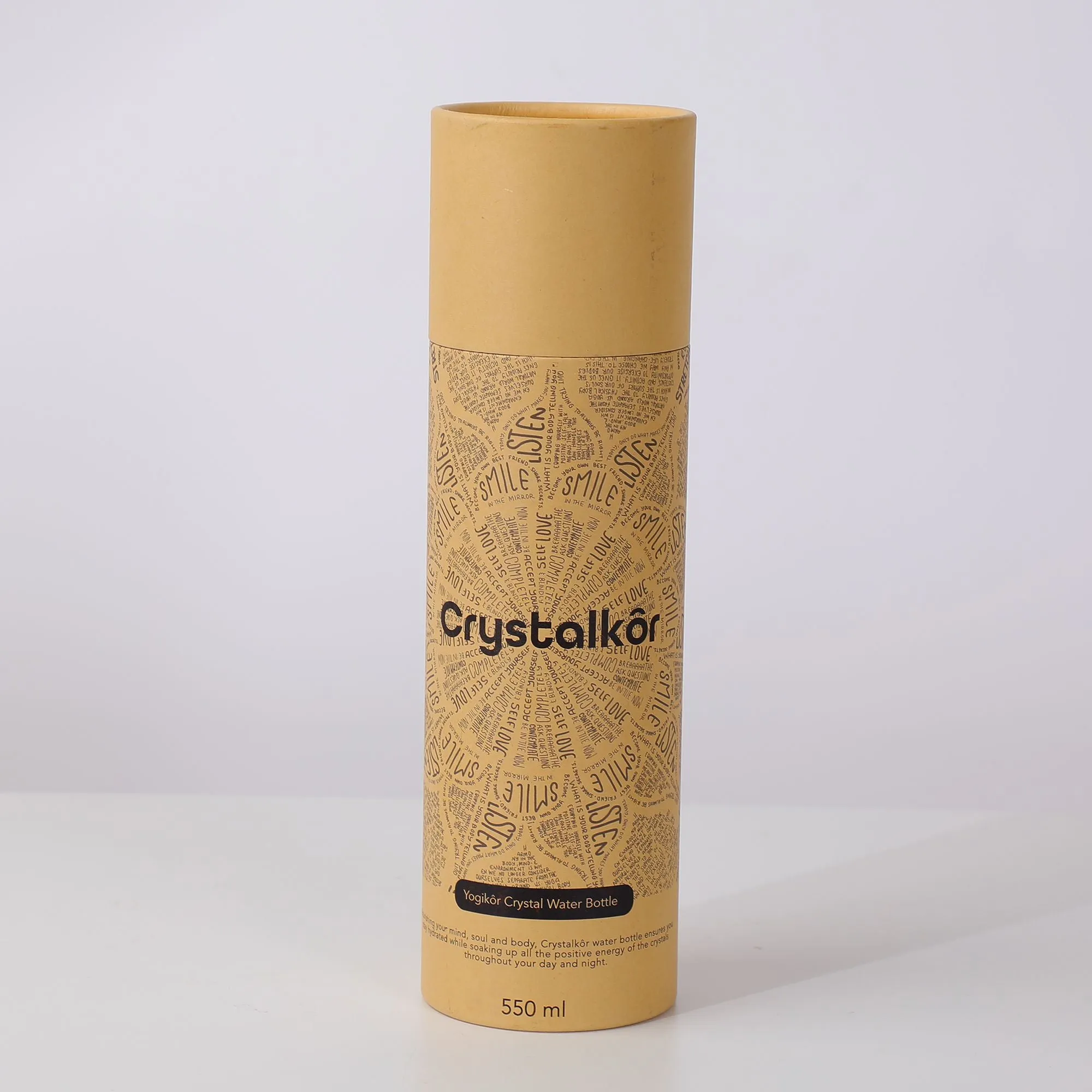 Crystalkor Rose Quartz - Crystal Pebbles Water Bottle