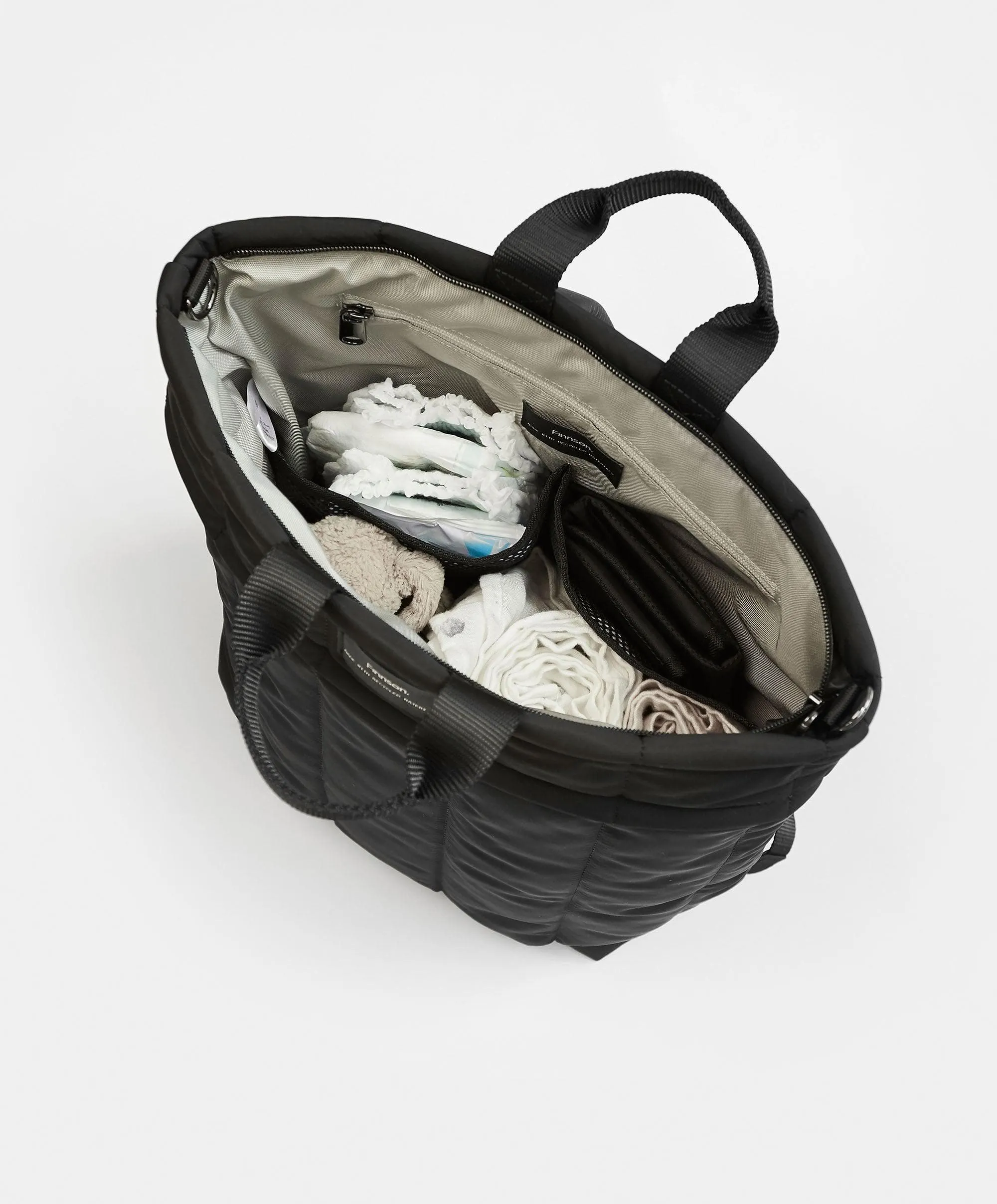 Finnson Rae Eco Changing Backpack – Black