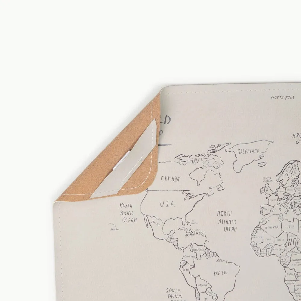 Gathre World Map Leather Mat - Micro