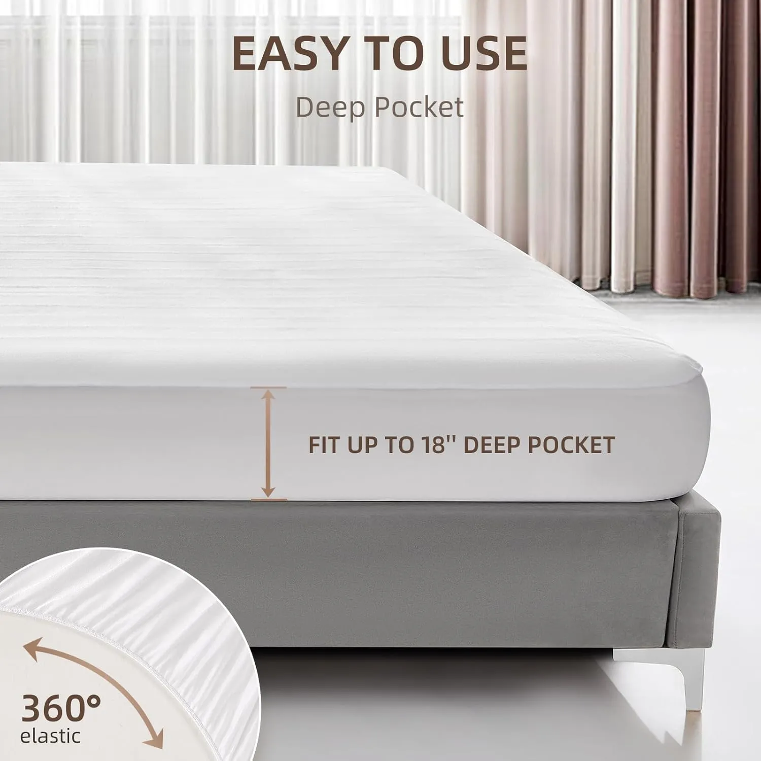 Heated Mattress Pad Queen Size Electric Mattress Dual Controller Bed Warmer 9 Heat Settings, 1-12 Hours Auto Off Memory Function Deep Pocket, Fast Heating, Machine Washable Queen 60"x80"