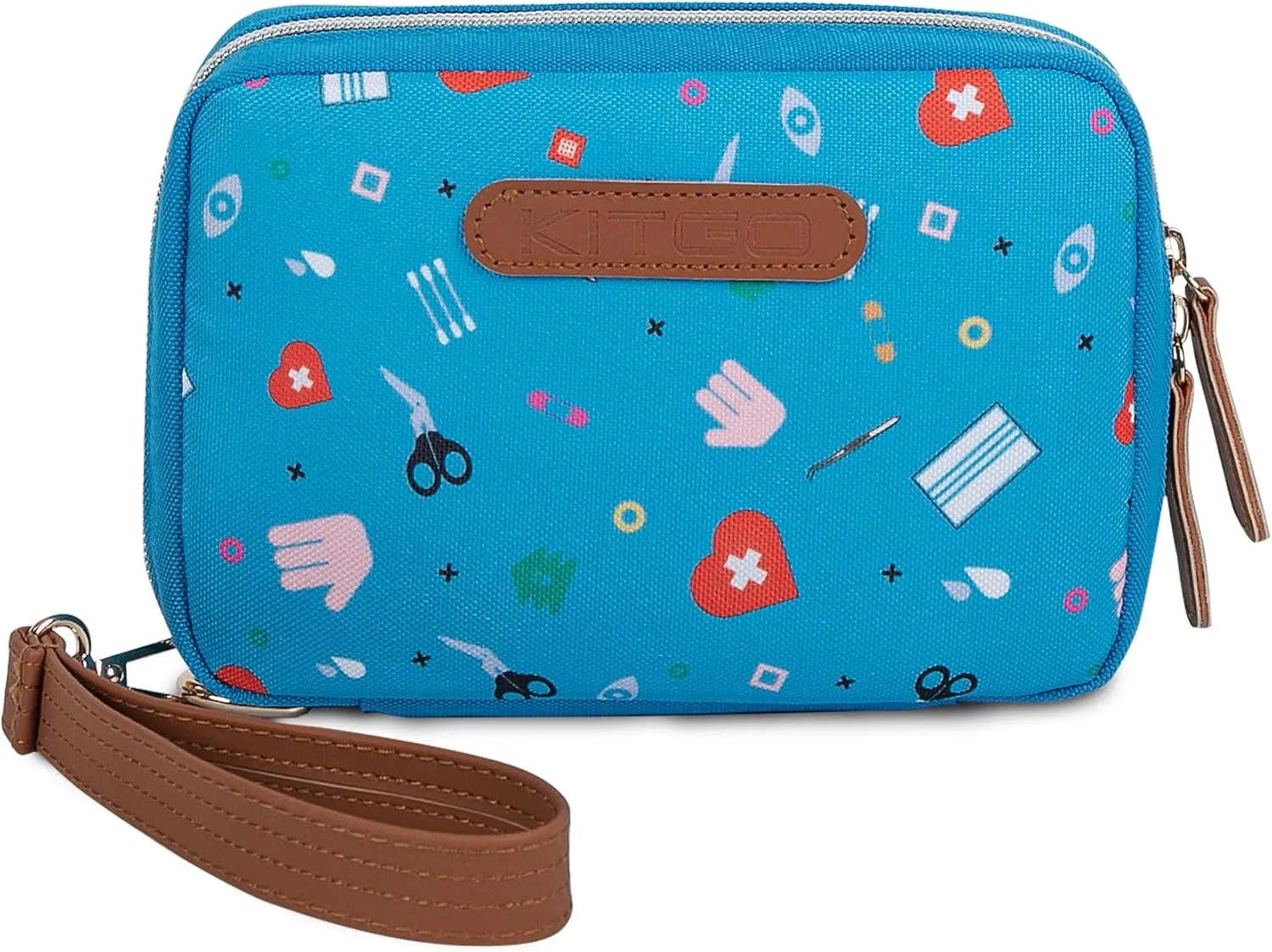 Kitgo First Aid Kit for Kids and Adults, Emergency First Aid Kit with 140pcs for Travel, Home, Car, Camping & Hiking