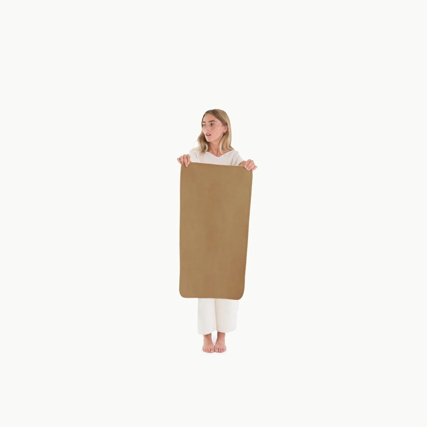 Leather Micro  Changing Mat - Camel by Gathre