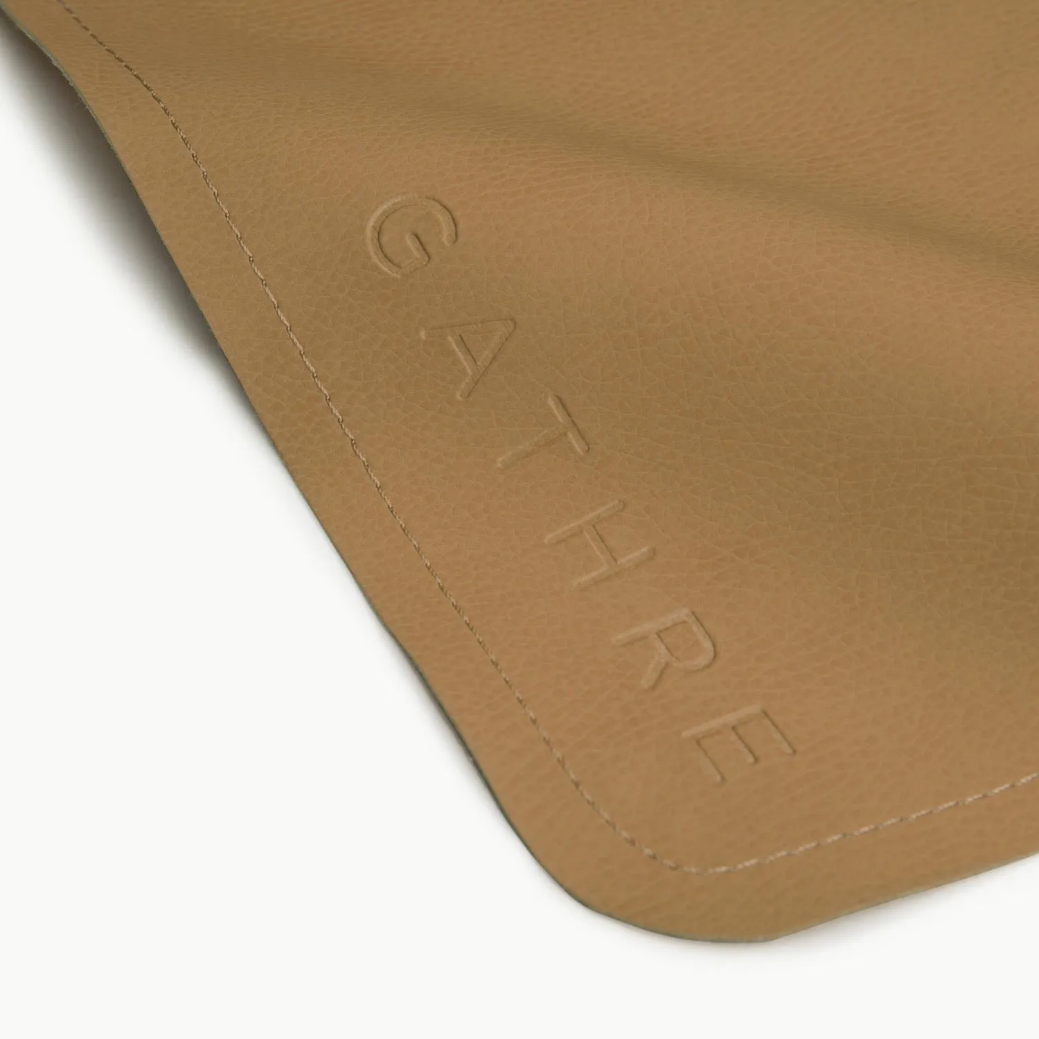 Leather Micro  Changing Mat - Camel by Gathre