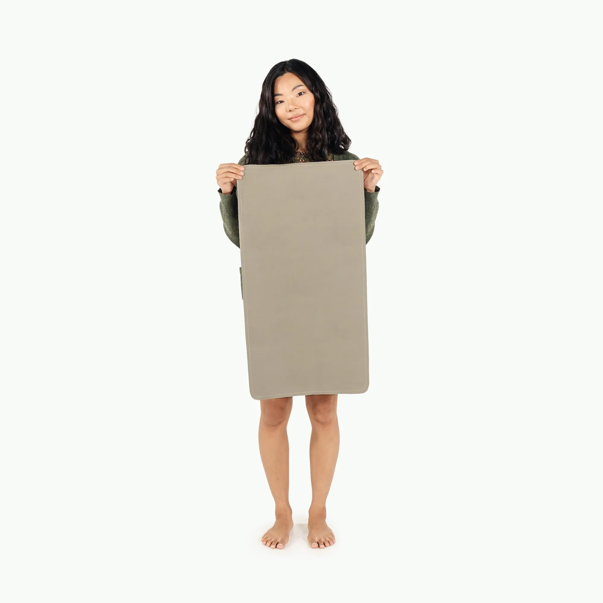 Leather Micro  Changing Mat - Grove by Gathre