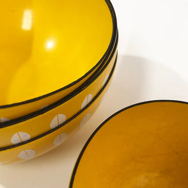 Metal Bowls Yellow