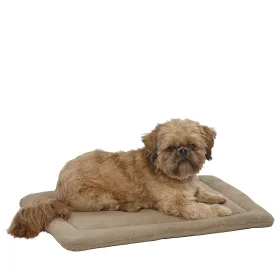 Midwest Homes for Pets Deluxe Micro Terry Pet Bed, Dog Bed & Crate Mat, Taupe