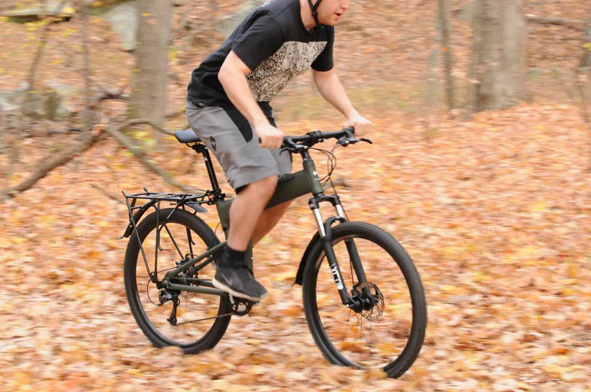 MONTAGUE Paratrooper Folding Mountain Bike with RackStand