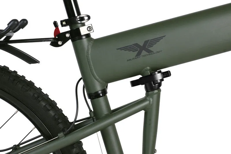 MONTAGUE Paratrooper Folding Mountain Bike with RackStand