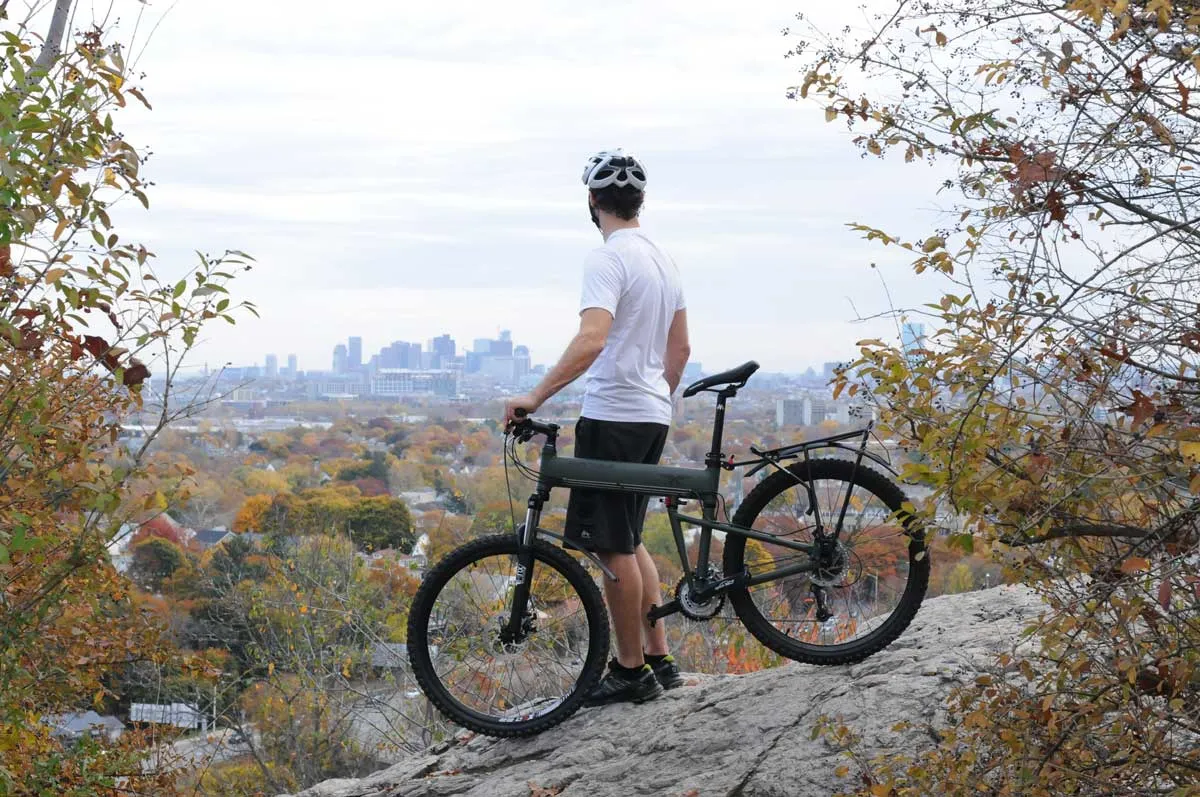 MONTAGUE Paratrooper Folding Mountain Bike with RackStand