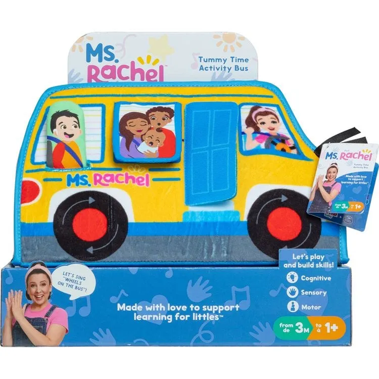 Ms. Rachel Official Tummy Time Activity Bus Folding Play Mat