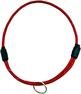 National Leash Mountain Rope Dog ID Collar- Tulip Red - Small (10"-16") Ultra Lite