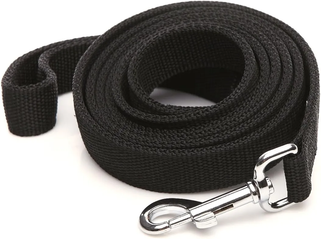 Nylon Dog Leash with 2-Layer, 4 FT/ 6 FT/ 7FT Long, 1 Inch Wide for Medium Large Dogs