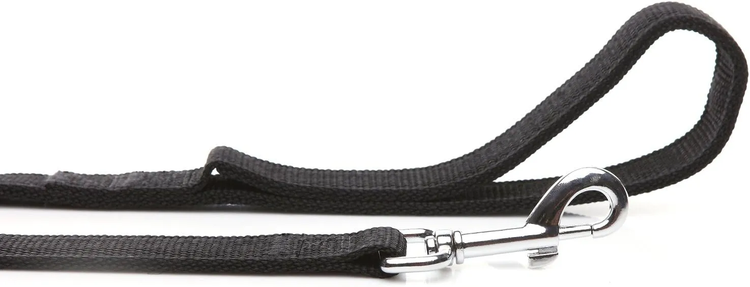 Nylon Dog Leash with 2-Layer, 4 FT/ 6 FT/ 7FT Long, 1 Inch Wide for Medium Large Dogs