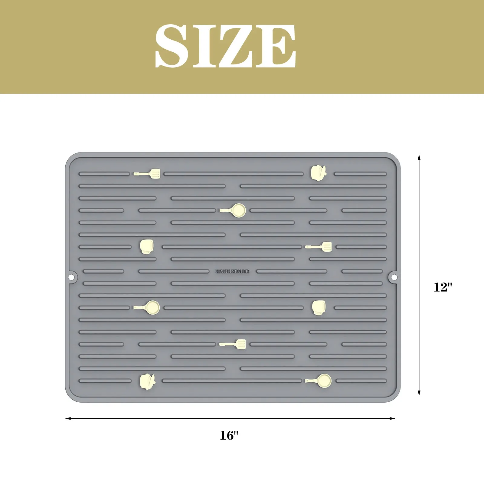 Ourokhome Dish Drying Mat