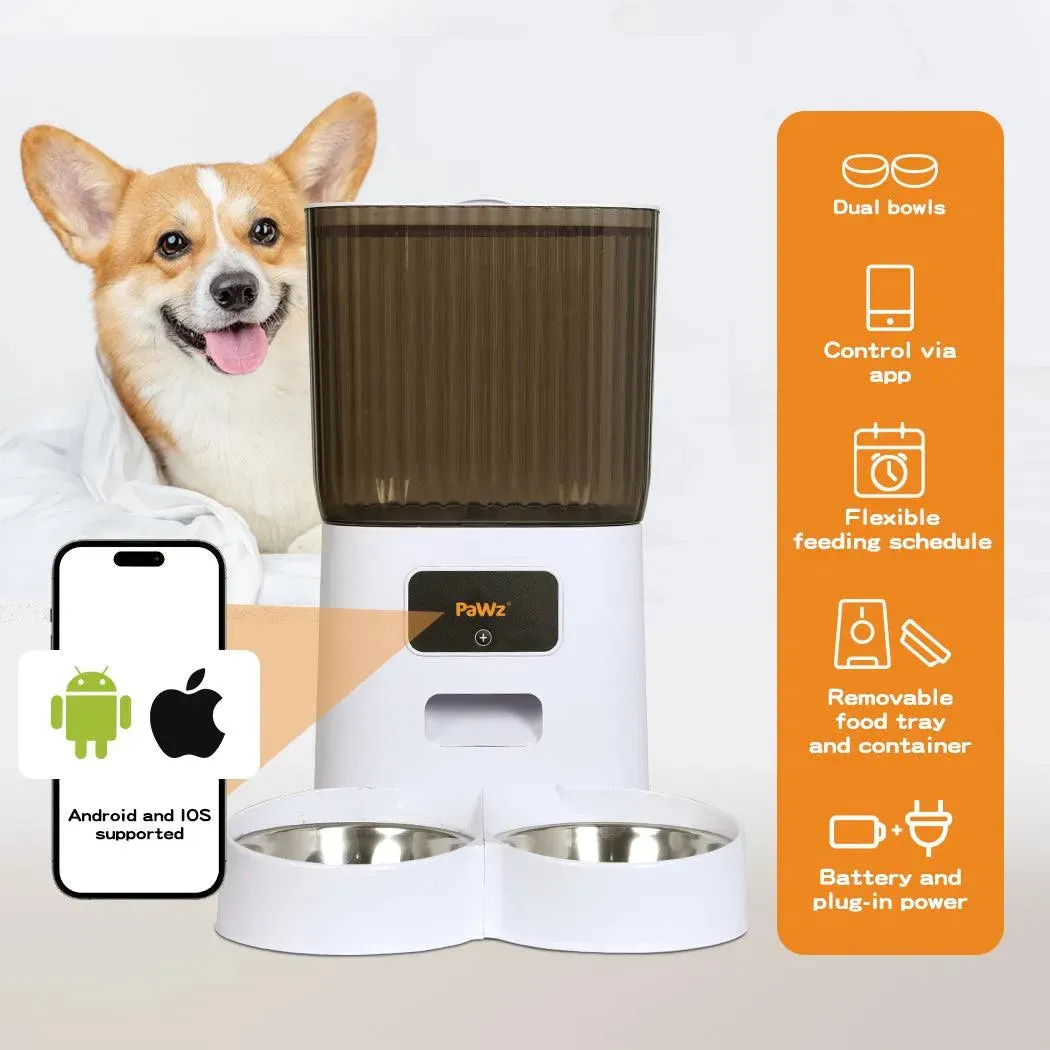 PaWz 5L Automatic Pet Feeder Smart Food Dispenser Timer Feed