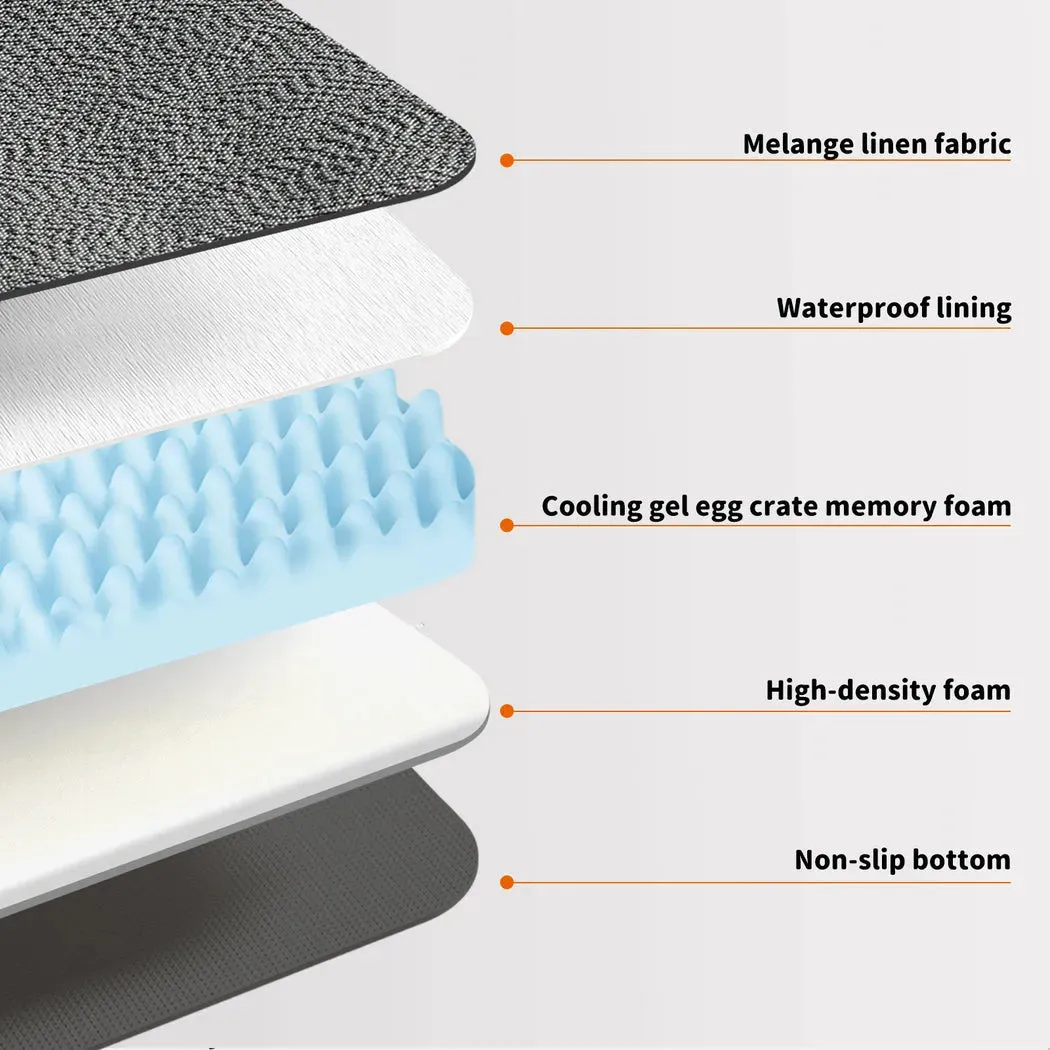 Pawz Orthopedic Pet Bed Memory Foam With Cooling Gel
