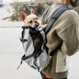 Pet Dog Carrier Bag For Dogs Double Shoulder Portable Travel Pet Backpack