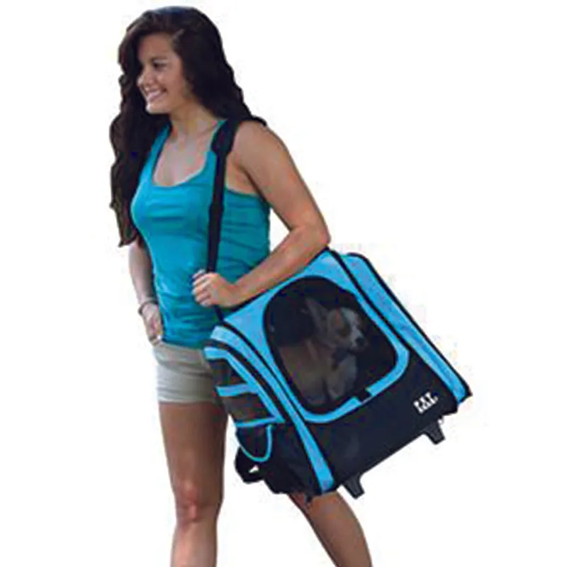Pet Gear, I-GO2 (Traveler) 5-in-1 Pet Carrier [Backpack/Tote/Roller Bag/Car Seat]