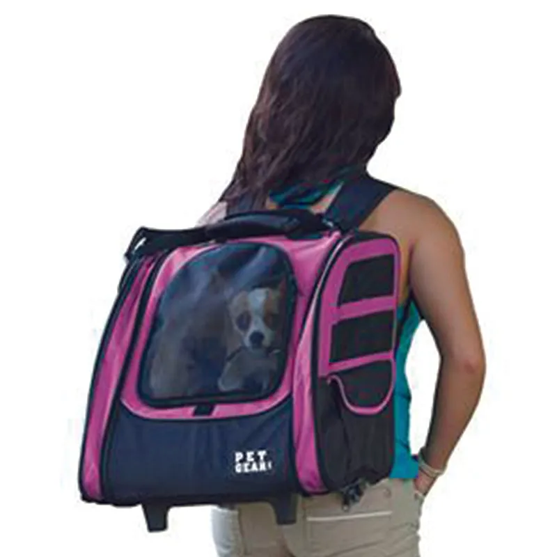 Pet Gear, I-GO2 (Traveler) 5-in-1 Pet Carrier [Backpack/Tote/Roller Bag/Car Seat]