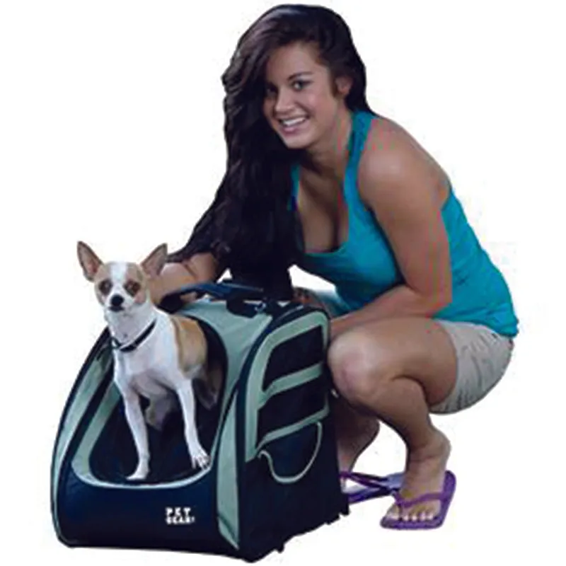 Pet Gear, I-GO2 (Traveler) 5-in-1 Pet Carrier [Backpack/Tote/Roller Bag/Car Seat]