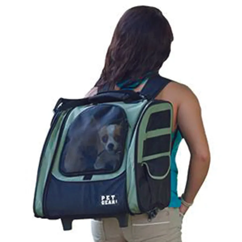 Pet Gear, I-GO2 (Traveler) 5-in-1 Pet Carrier [Backpack/Tote/Roller Bag/Car Seat]