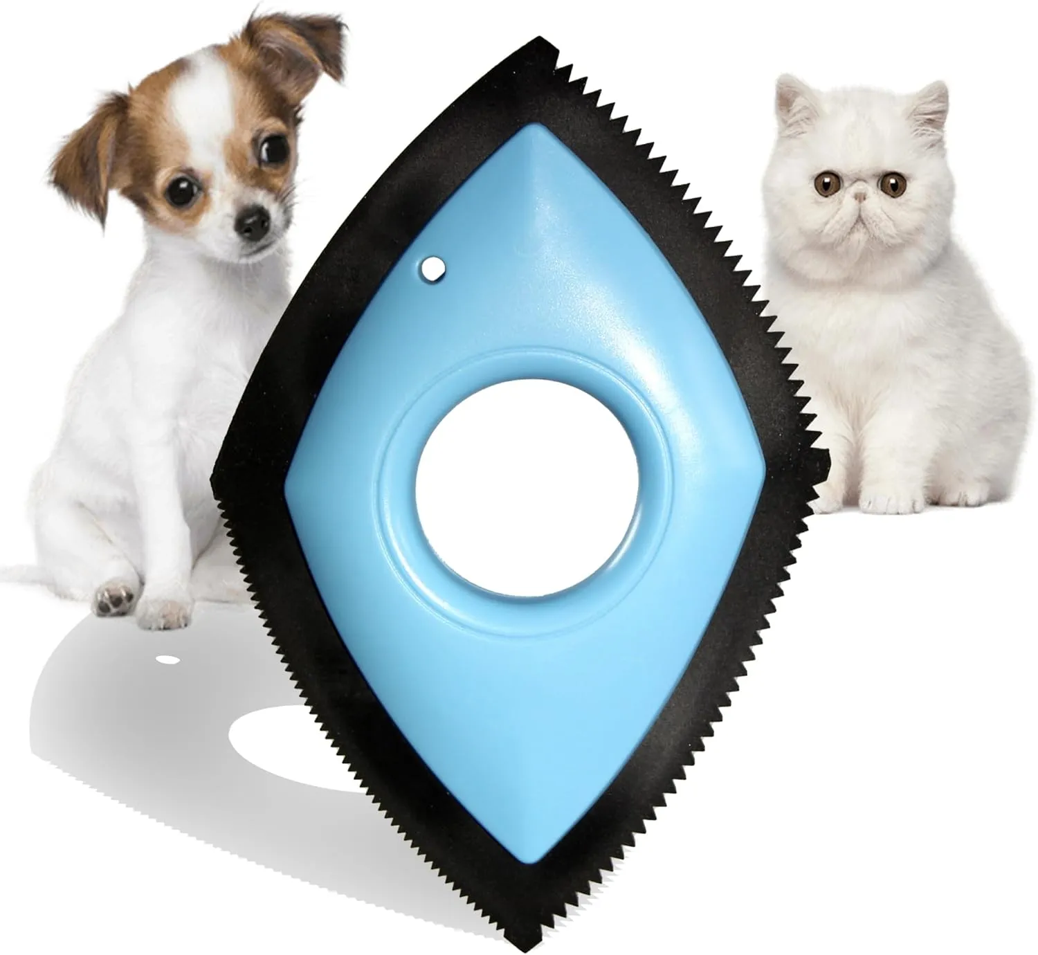 Pet Hair Removal Tool Dog Hair Remover for Car Carpet Rake for Pet Hair Removal Sofas Lint Carpets Clothing for Carpets Scraper Cats Hair Remover (Blue)