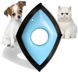 Pet Hair Removal Tool Dog Hair Remover for Car Carpet Rake for Pet Hair Removal Sofas Lint Carpets Clothing for Carpets Scraper Cats Hair Remover (Blue)
