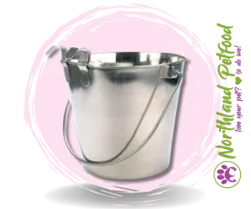 Pet One Water Pails, Stainless Steel