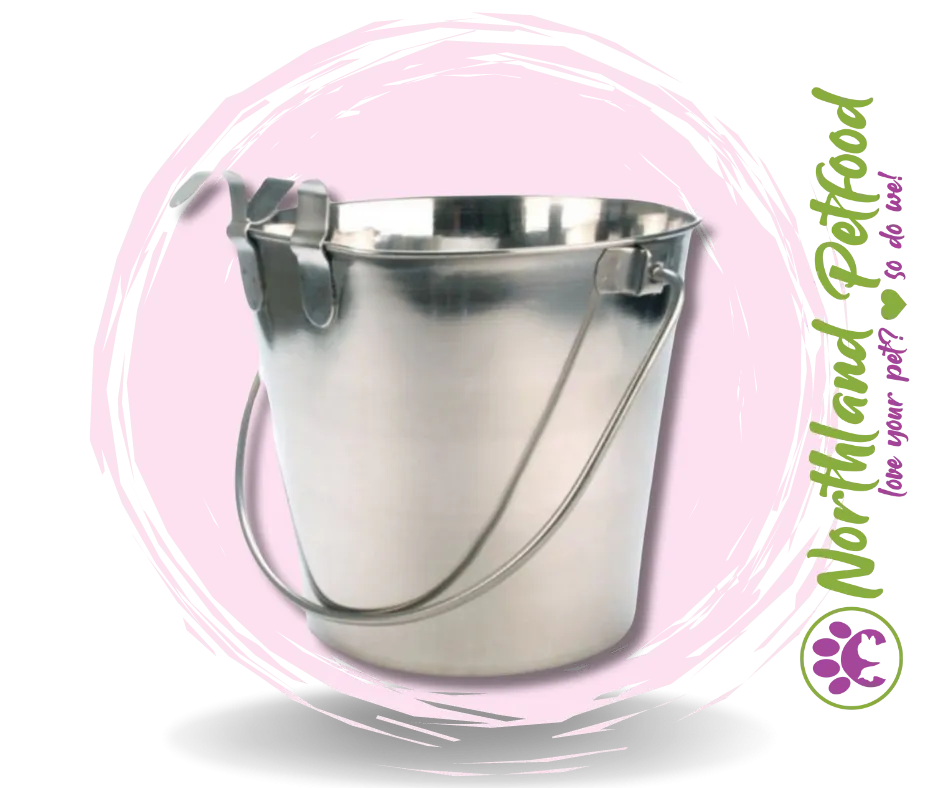 Pet One Water Pails, Stainless Steel