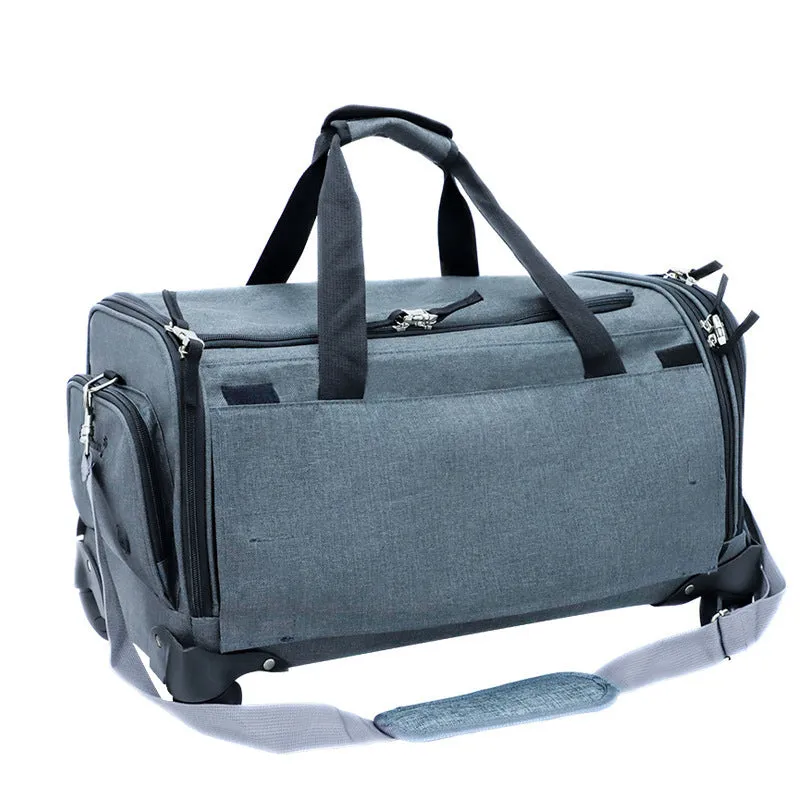 Pet Rolling Carrier with Detachable Wheels