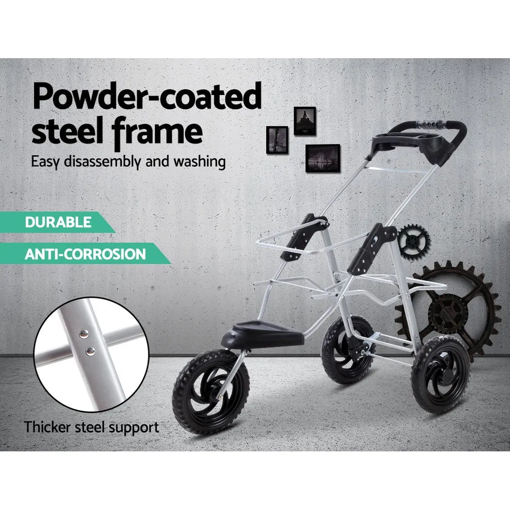Pet Stroller Dog Carrier Foldable Pram Large Black