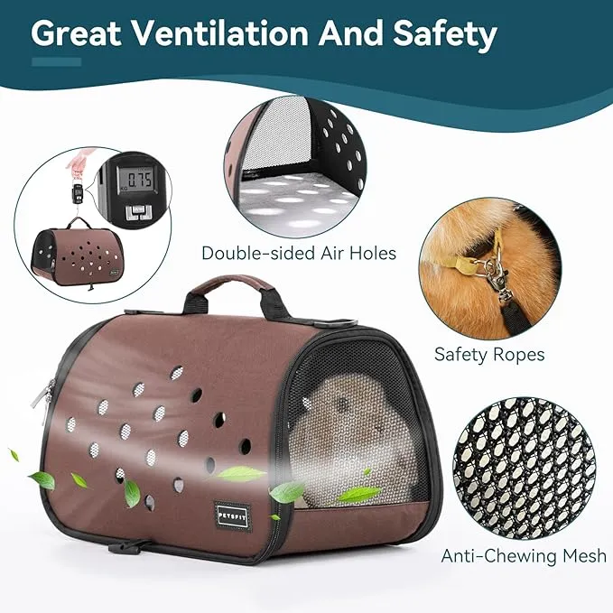 PETSFIT Bunny Babbit Carrier For Small Animals Chinchilla