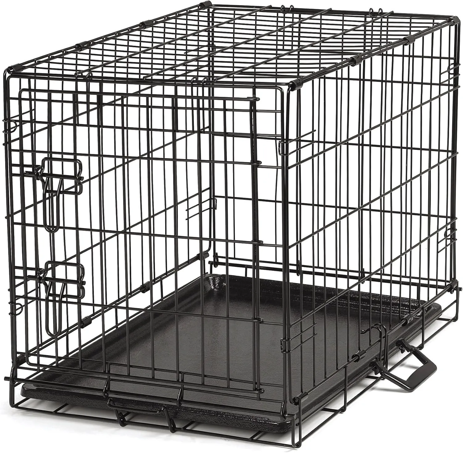 Pro Select Secure Pet Cage for Extra Small Dogs, Black, Removable Floor Tray