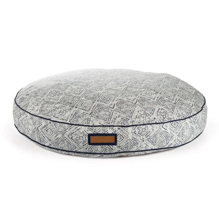 Round Medium Pet Bed - Sapphire Spaniel