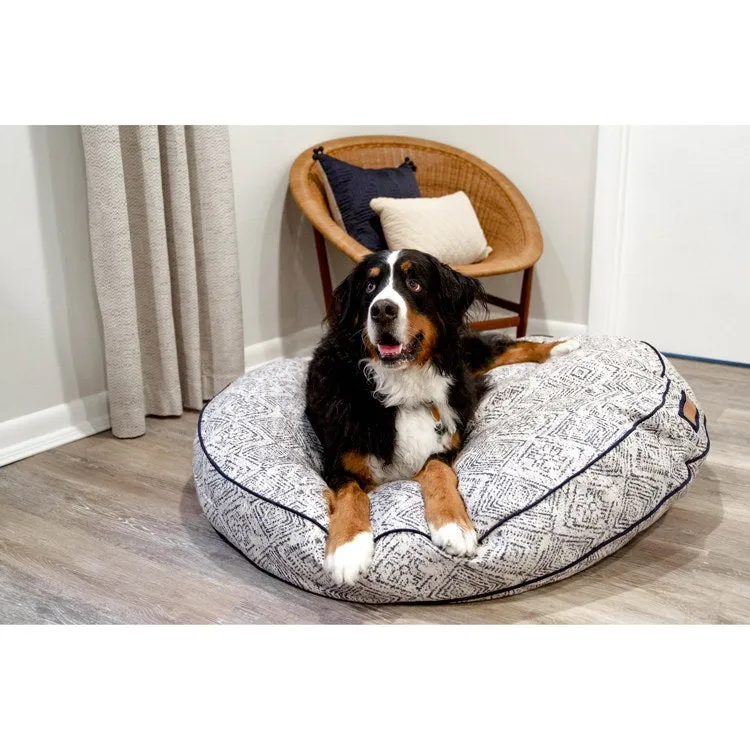 Round Medium Pet Bed - Sapphire Spaniel