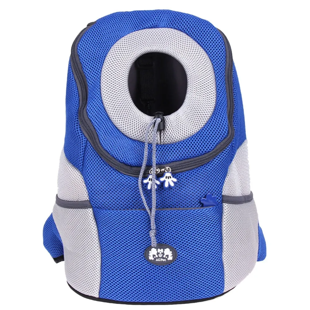 Sidiou Group Pet Backpack Pet Dog Front Bag Portable Travel Bag Mesh Backpack Double Shoulder Bag