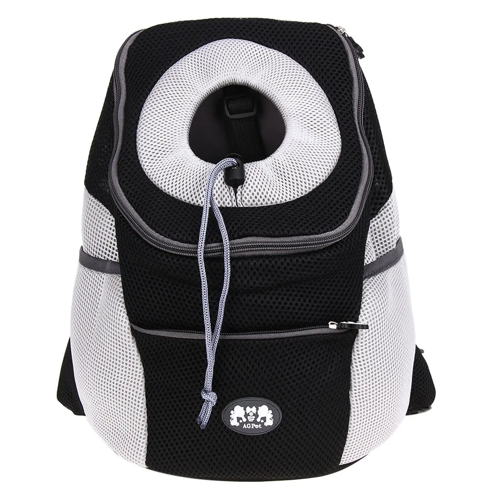 Sidiou Group Pet Backpack Pet Dog Front Bag Portable Travel Bag Mesh Backpack Double Shoulder Bag