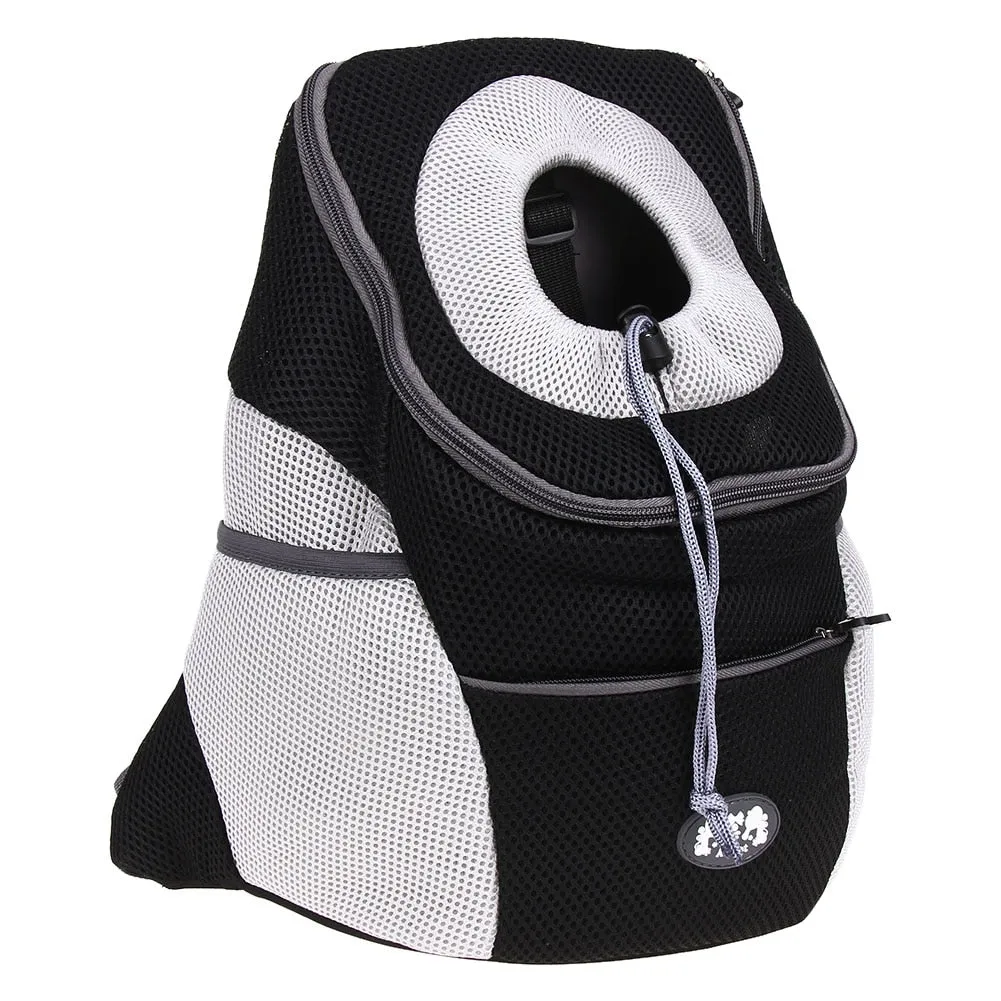 Sidiou Group Pet Backpack Pet Dog Front Bag Portable Travel Bag Mesh Backpack Double Shoulder Bag
