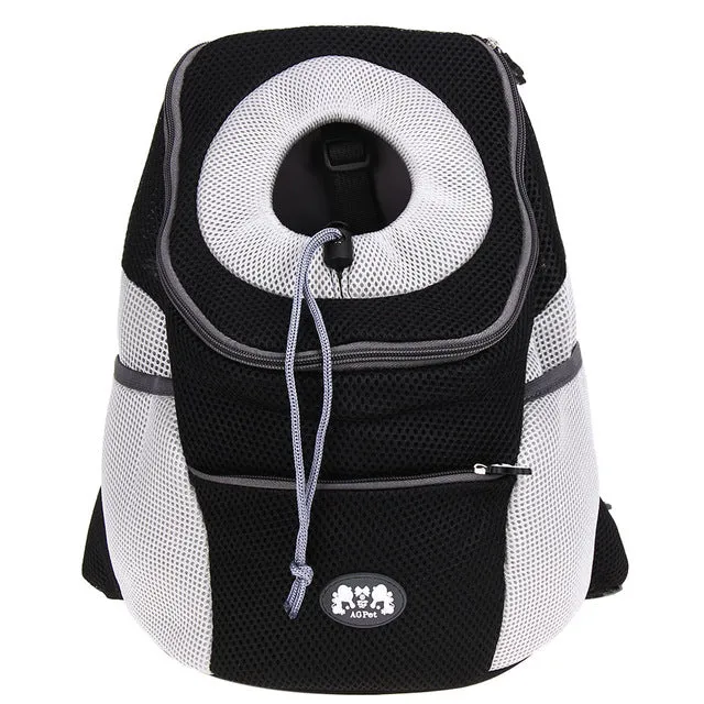 Sidiou Group Pet Backpack Pet Dog Front Bag Portable Travel Bag Mesh Backpack Double Shoulder Bag