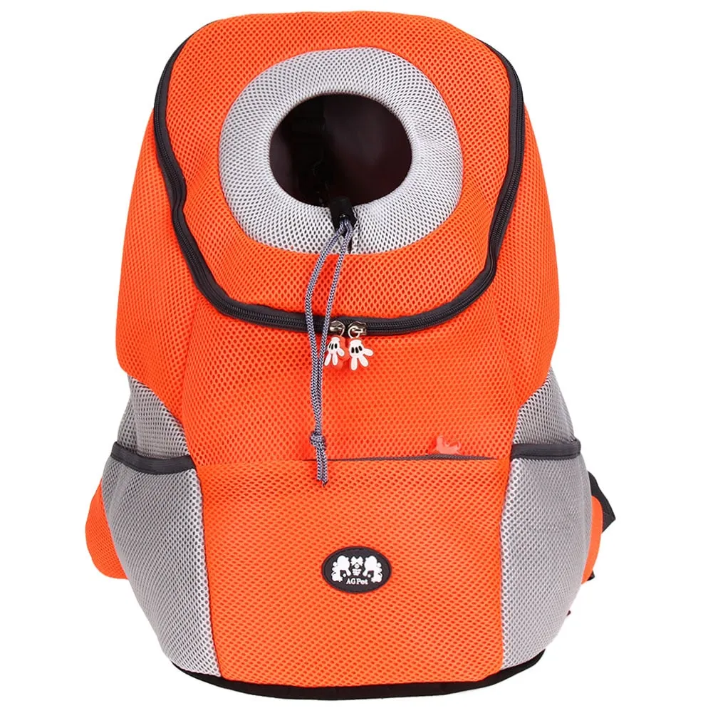 Sidiou Group Pet Backpack Pet Dog Front Bag Portable Travel Bag Mesh Backpack Double Shoulder Bag
